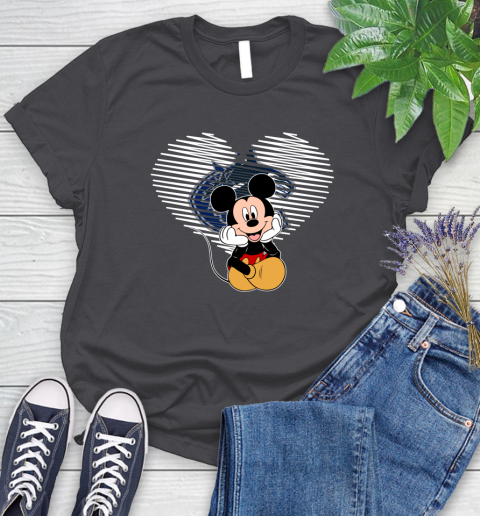 NHL Vancouver Canucks The Heart Mickey Mouse Disney Hockey Women's T-Shirt 8