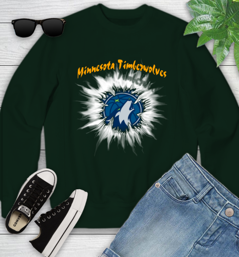 Minnesota Timberwolves NBA Basketball Rip Sports Youth Sweatshirt 9