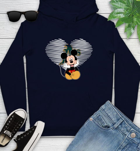 MLB Oakland Athletics The Heart Mickey Mouse Disney Baseball T Shirt_000 Youth Hoodie 3