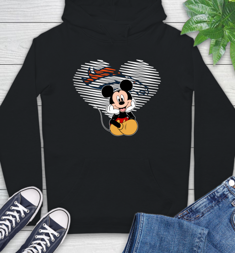 NFL Denver Broncos The Heart Mickey Mouse Disney Football T Shirt_000 Hoodie