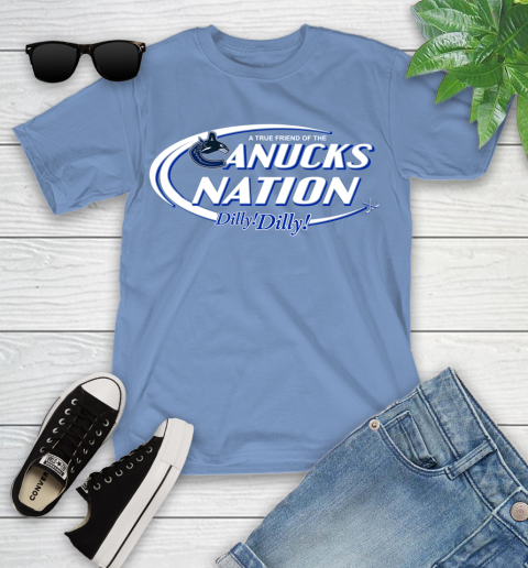 NHL A True Friend Of The Vancouver Canucks Dilly Dilly Hockey Sports Youth T-Shirt 15
