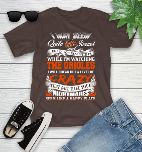 Baltimore Orioles MLB Baseball Don't Mess With Me While I'm Watching My Team Youth T-Shirt 7