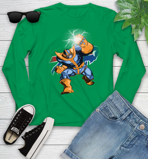 Buffalo Bills NFL Football Thanos Avengers Infinity War Marvel Youth Long Sleeve 7