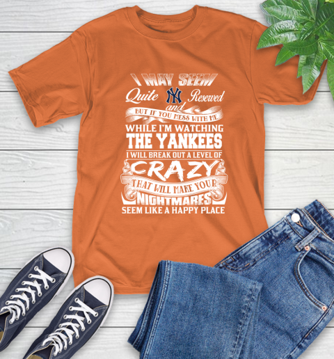 New York Yankees MLB Baseball Don't Mess With Me While I'm Watching My Team T-Shirt 4