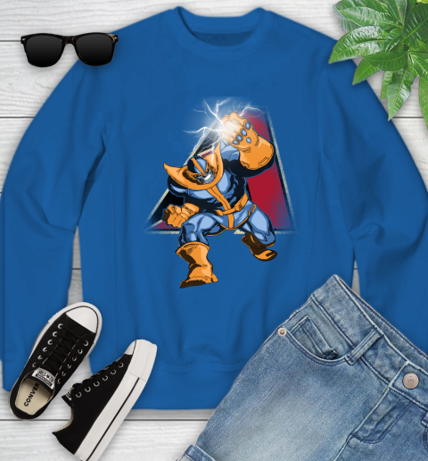 Arizona Diamondbacks MLB Baseball Thanos Avengers Infinity War Marvel Youth Sweatshirt 7