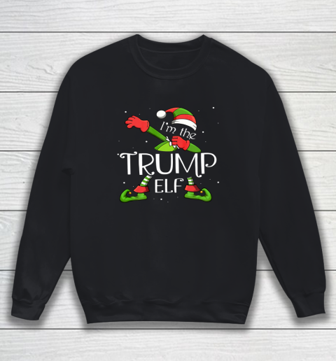I'm The Trump Elf Dabbing Santa Claus Xmas Christmas Sweatshirt