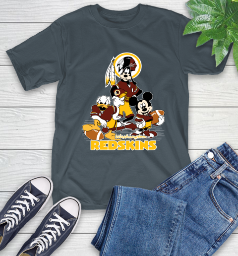 NFL Washington Redskins Mickey Mouse Donald Duck Goofy Football Shirt T-Shirt 10