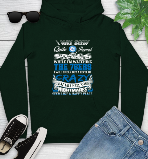 Philadelphia 76ers NBA Basketball Don't Mess With Me While I'm Watching My Team Youth Hoodie 15 Philadelphia 76ers NBA Basketball Don't Mess With Me While I'm Watching My Team Youth Hoodie - Image 15