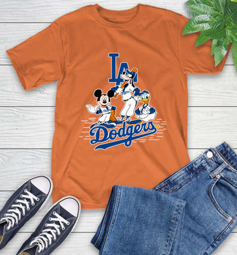 MLB Los Angeles Dodgers Mickey Mouse Donald Duck Goofy Baseball T Shirt ...
