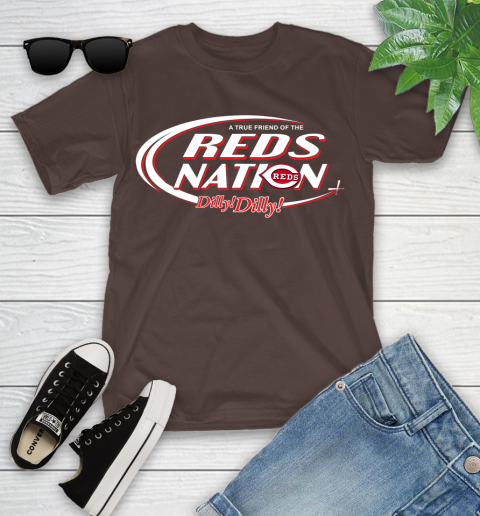 MLB A True Friend Of The Cincinnati Reds Dilly Dilly Baseball Sports Youth T-Shirt 7