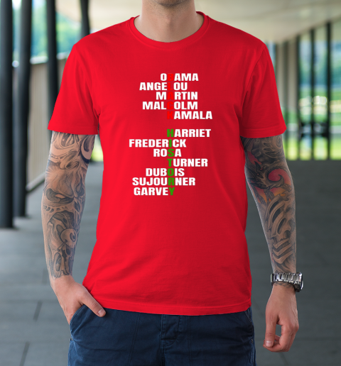Obama Angelou Inspirational African Black History Month T-Shirt 8