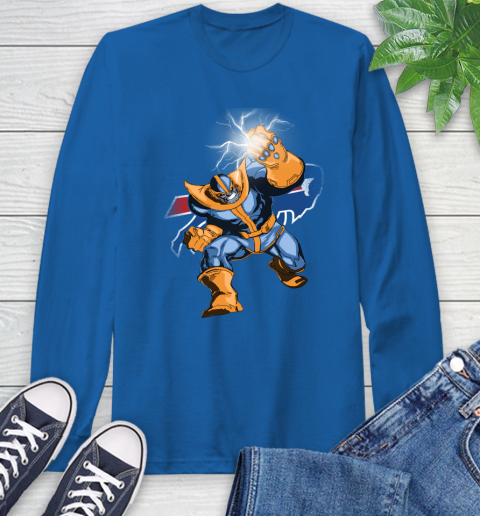 Buffalo Bills NFL Football Thanos Avengers Infinity War Marvel Long Sleeve T-Shirt 10