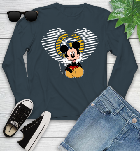 NBA Indiana Pacers The Heart Mickey Mouse Disney Basketball Youth Long Sleeve 9