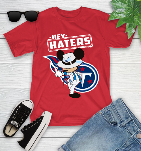 NFL Hey Haters Mickey Football Sports Tennessee Titans Youth T-Shirt 13
