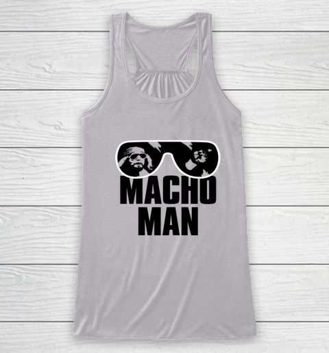 Macho Man Shirt Savage Sunglasses Graphic Racerback Tank 6