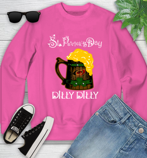 NHL Carolina Hurricanes St Patrick's Day Dilly Dilly Beer Hockey Sports Youth Sweatshirt 6