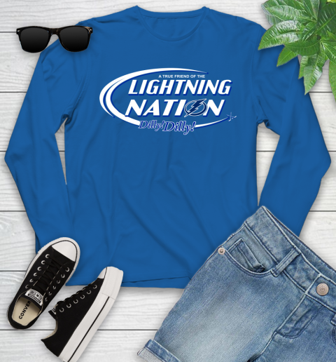 NHL A True Friend Of The Tampa Bay Lightning Dilly Dilly Hockey Sports Youth Long Sleeve 10