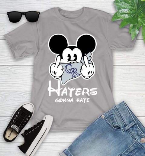 MLB Colorado Rockies Gonna Hate Mickey Mouse Disney Baseball T Shirt_000 Youth T-Shirt 4