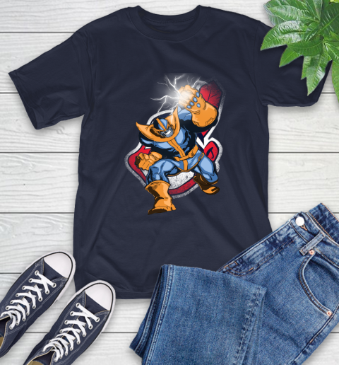 Cleveland Indians MLB Baseball Thanos Avengers Infinity War Marvel T-Shirt 3