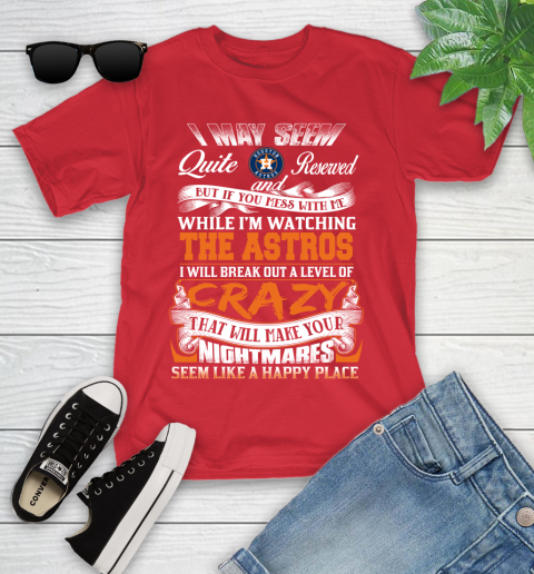 Houston Astros MLB Baseball Don't Mess With Me While I'm Watching My Team Youth T-Shirt 13