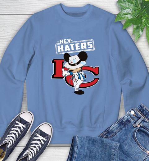 NFL Hey Haters Mickey Football Sports Kansas City Chiefs Sweatshirt 11