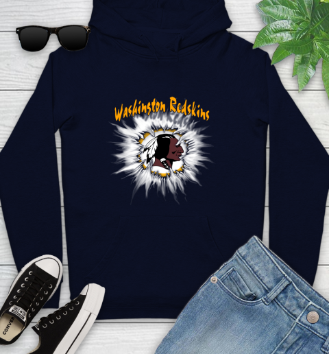 Washington Redskins NFL Football Adoring Fan Rip Sports Youth Hoodie 3