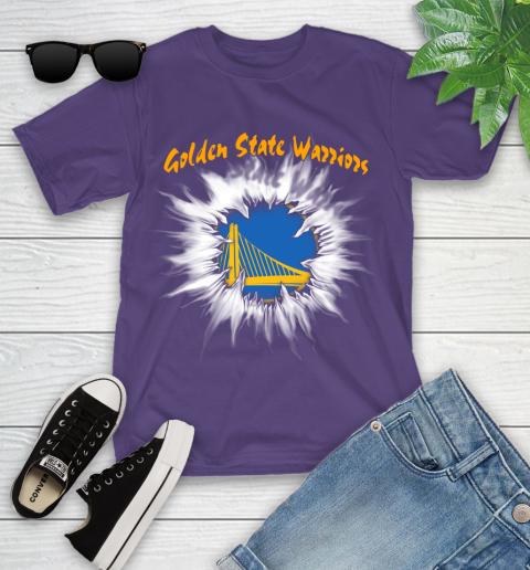 Golden State Warriors NBA Basketball Rip Sports Youth T-Shirt 3
