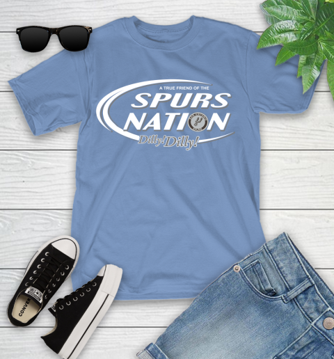 NBA A True Friend Of The San Antonio Spurs Dilly Dilly Basketball Sports Youth T-Shirt 15