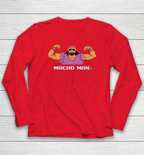 WWE Macho Man 8 Bit Long Sleeve T-Shirt 14