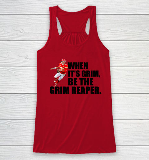 Patrick Mahomes Chiefs Grim Reaper Shirt Racerback Tank - Image 4
