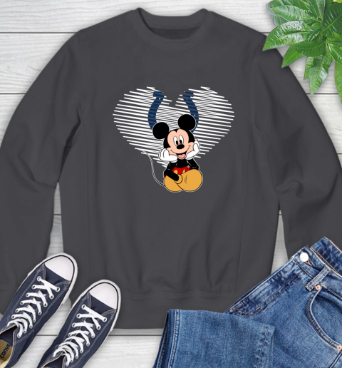 NFL Indianapolis Colts The Heart Mickey Mouse Disney Football T Shirt_000 Sweatshirt 6