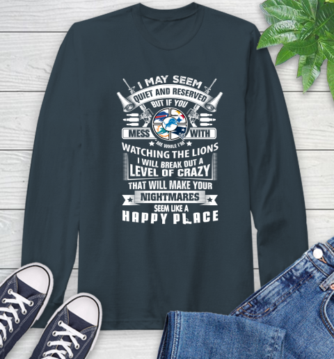 Detroit Lions NFL Football Don't Mess With Me While I'm Watching My Team Sports Long Sleeve T-Shirt 9