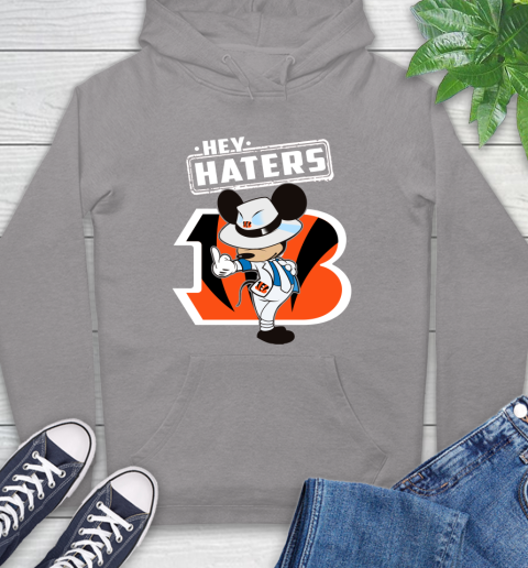 NFL Hey Haters Mickey Football Sports Cincinnati Bengals Hoodie 6