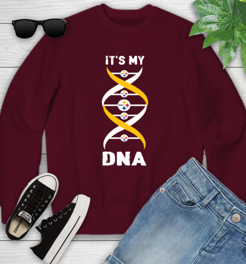 Pittsburgh Steelers NFL Football It's My DNA Sports Youth Sweatshirt 4