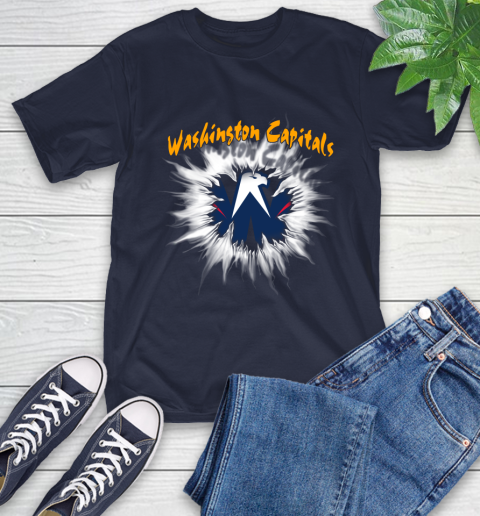 Washington Capitals NHL Hockey Adoring Fan Rip Sports T-Shirt 3