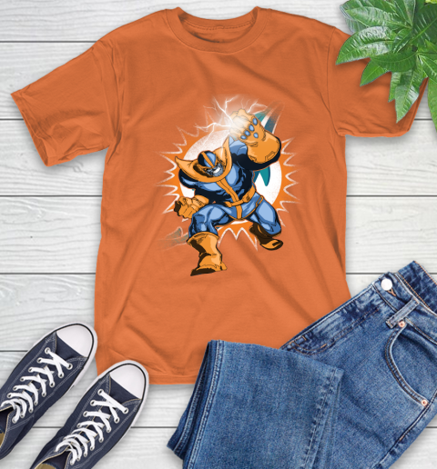 Miami Dolphins NFL Football Thanos Avengers Infinity War Marvel T-Shirt 4