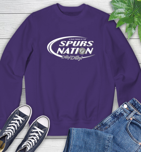 NBA A True Friend Of The San Antonio Spurs Dilly Dilly Basketball Sports Sweatshirt 4