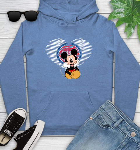 NBA Detroit Pistons The Heart Mickey Mouse Disney Basketball Youth Hoodie 13