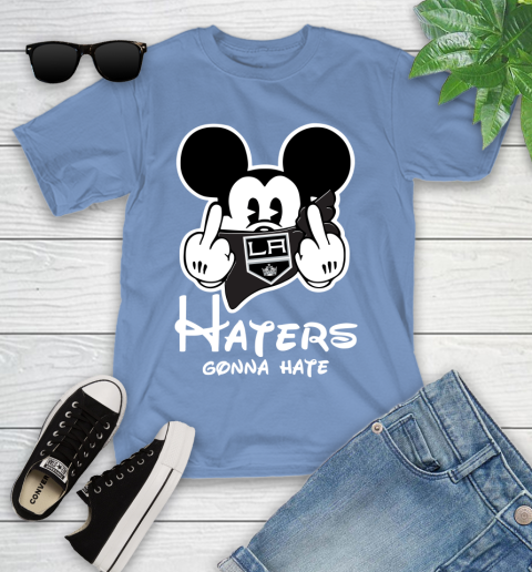 NHL Los Angeles Kings Haters Gonna Hate Mickey Mouse Disney Hockey T Shirt Youth T-Shirt 15