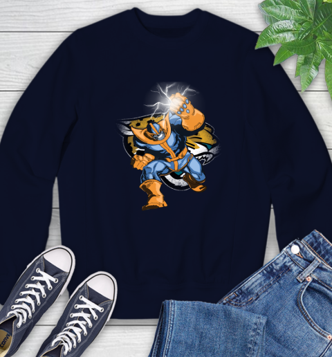 Jacksonville Jaguars NFL Football Thanos Avengers Infinity War Marvel Sweatshirt 2