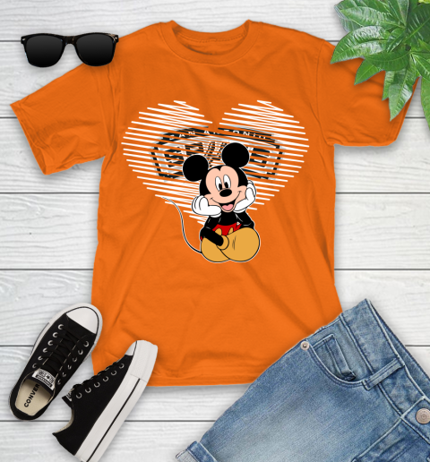 NBA San Antonio Spurs The Heart Mickey Mouse Disney Basketball Youth T-Shirt 9