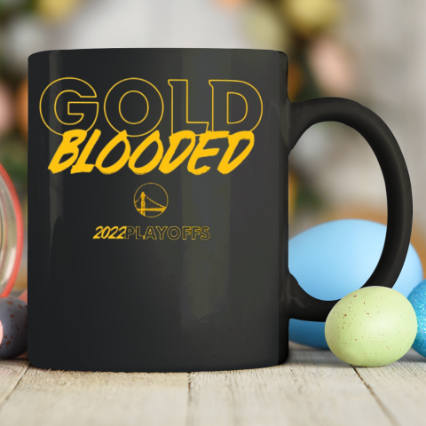 Warriors Gold Blooded Ceramic Mug 11oz 1