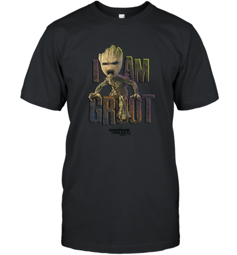 Marvel Guardians Vol2 I AM GROOT Cute Angry Graphic T Shirt T-Shirt