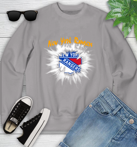 New York Rangers NHL Hockey Adoring Fan Rip Sports Youth Sweatshirt 3