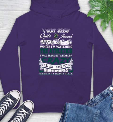 Oakland Athletics MLB Baseball Don't Mess With Me While I'm Watching My Team Hoodie 5