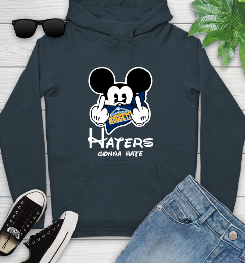 NBA Denver Nuggets Haters Gonna Hate Mickey Mouse Disney Basketball T Shirt Youth Hoodie 10