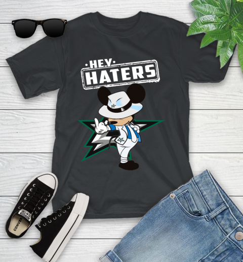NHL Hey Haters Mickey Hockey Sports Dallas Stars Youth T-Shirt