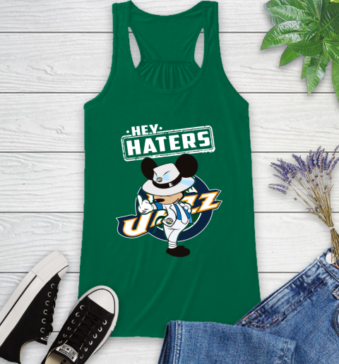 NBA Hey Haters Mickey Basketball Sports Utah Jazz Racerback Tank 6