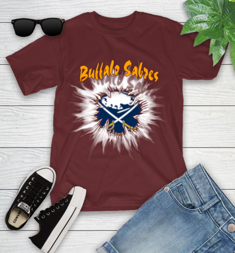 Buffalo Sabres NHL Hockey Adoring Fan Rip Sports Youth T-Shirt 14