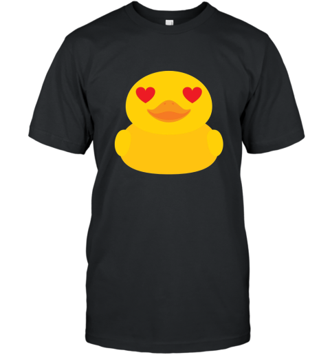 Rubber Duck Emoji Heart Love Eye Shirt T Shirt Duckling Tee T-Shirt
